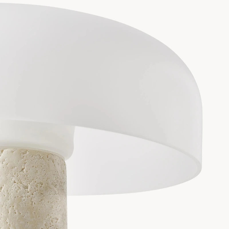 lampe de bureau design en marbre style champignon moderne