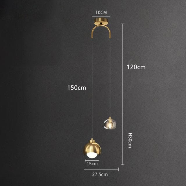 Thea Double Light Source LED Pendant Light Design Norenza