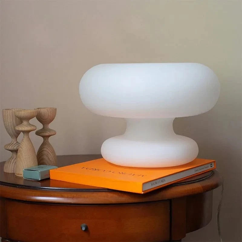 Trendy Circular Glass Nightstand Lamp for Home Decor Norenza