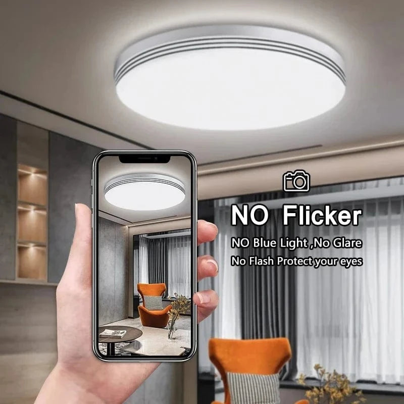 Ultra-Slim Modern LED Round Ceiling Light for Indoor Lighting Norenza