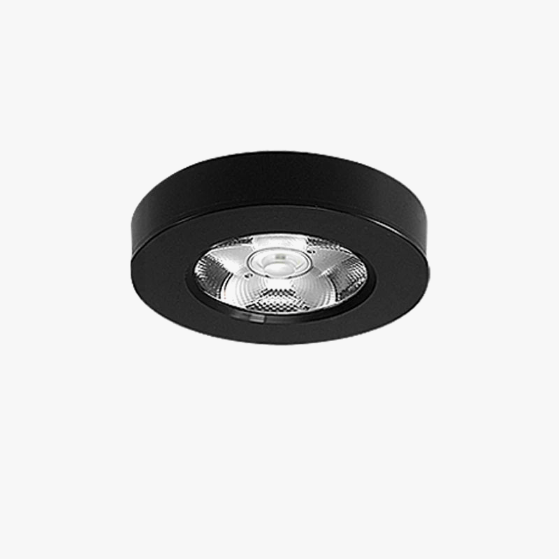 Ultra-Thin Round LED Spotlight for Display and Indoor Use Black Norenza