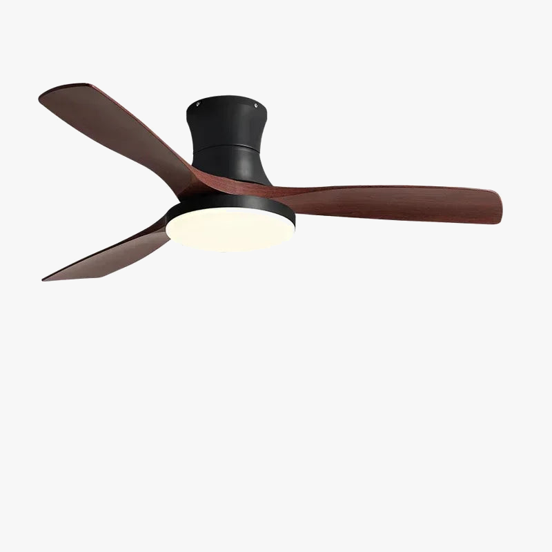 Lightweight American Ceiling Fan with Light and Electric Control