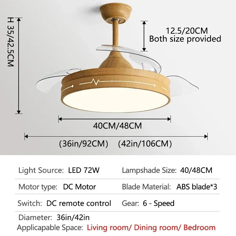 Quiet Control Ceiling Fan with Light