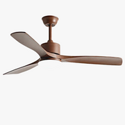 ventilateur de plafond en bois lumineux avec télécommande