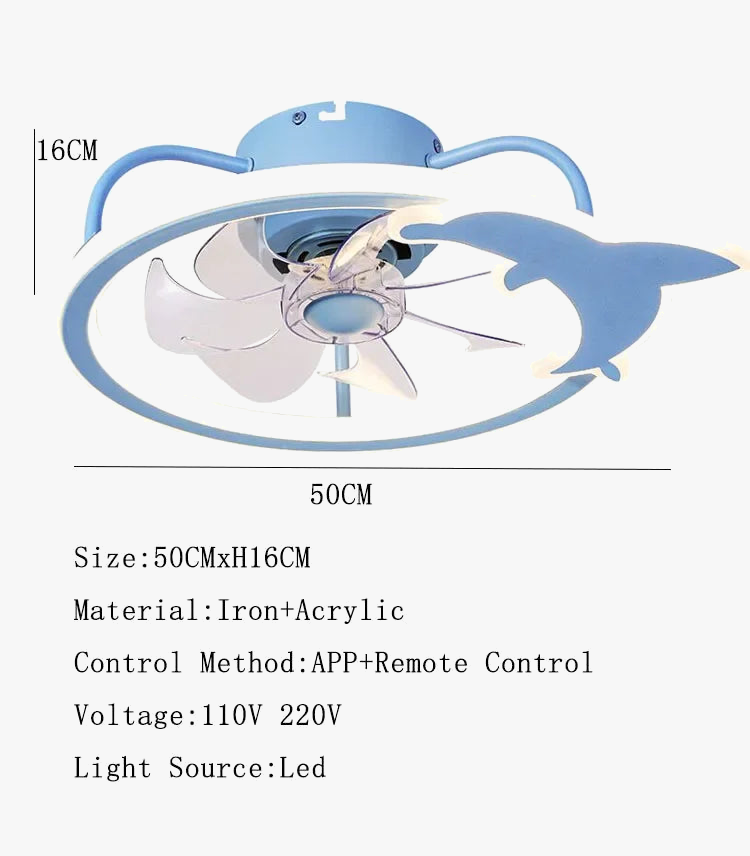 Smart Ceiling Fan with Lights and Remote Control