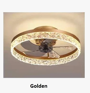 Quiet Decorative Ceiling Fan with Remote Control and Light