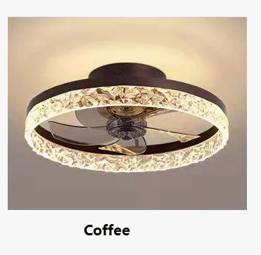 Quiet Decorative Ceiling Fan with Remote Control and Light
