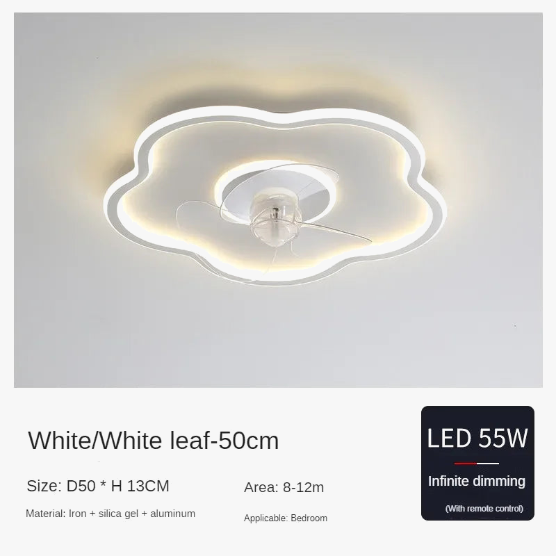 Modern Ceiling Fan with Integrated LED Light