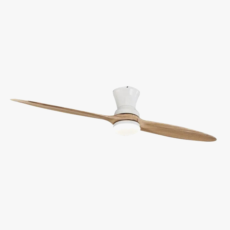 Modern Wooden Ceiling Fan with Remote Control & Quiet Motor