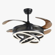 Silent Ceiling Fan with Remote Control and LED Light