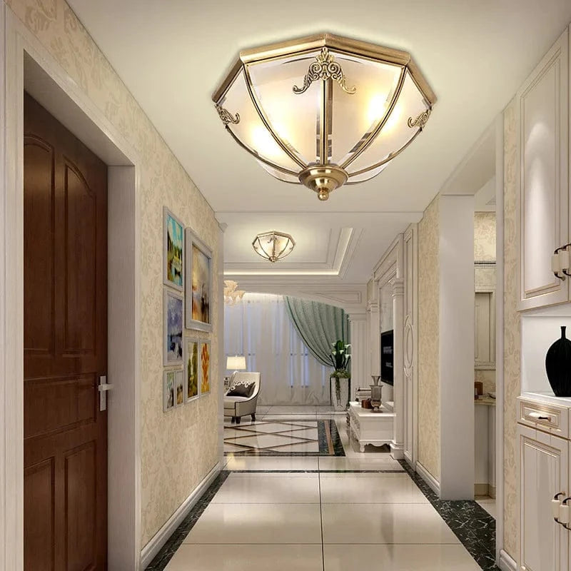 Versatile Copper Ceiling Light for Indoor and Outdoor Use Norenza