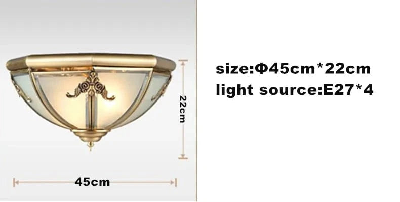 Versatile Copper Ceiling Light for Indoor and Outdoor Use Norenza