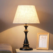 Versatile Table Lamp for Hotel Rooms and Offices Black Norenza