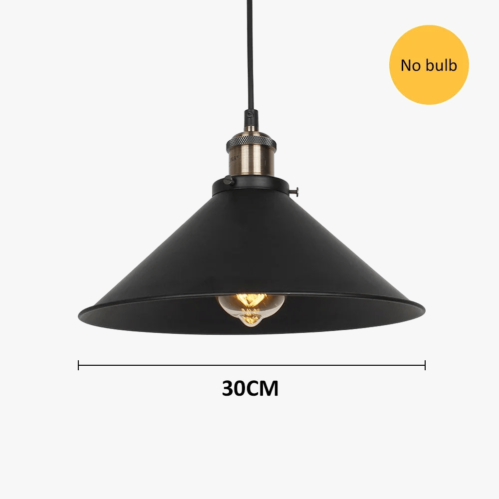 Vintage Black Loft Pendant Light for Industrial Kitchen & Restaurant Norenza