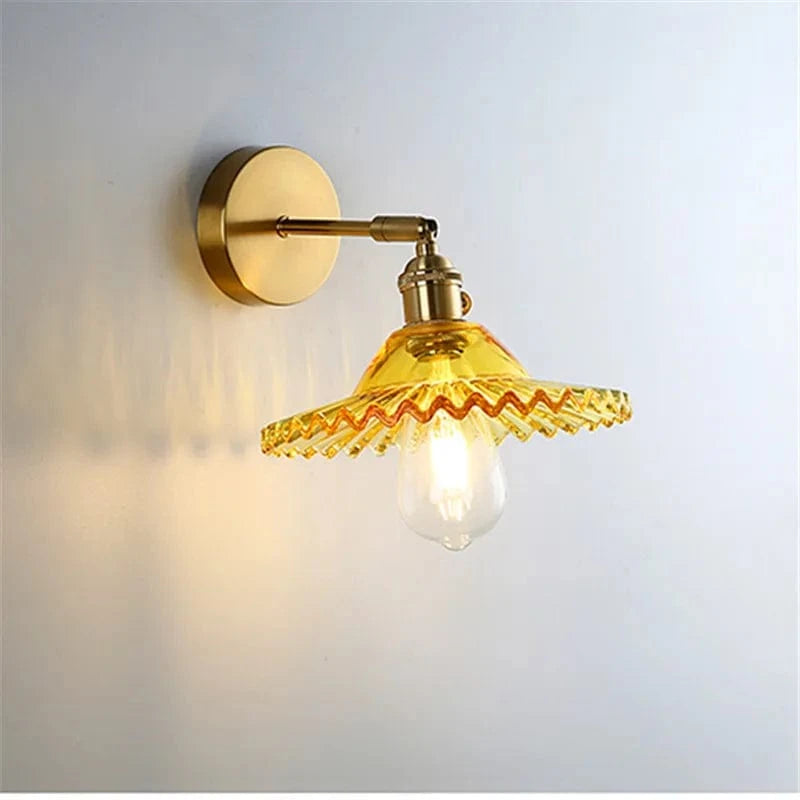 Vintage Brass Wall Sconce Bronze Norenza