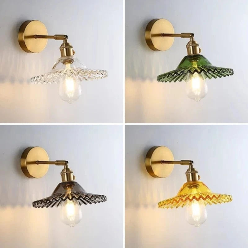 Vintage Brass Wall Sconce Norenza