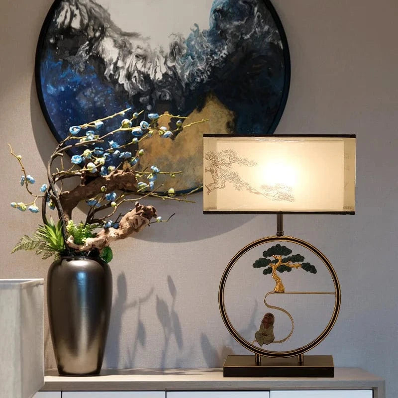 Vintage Chinese Style Bedside Lamp for Home Decor Norenza