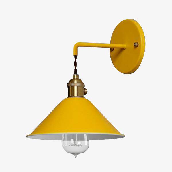 Vintage Color Plated LED Wall Sconce Yellow Norenza