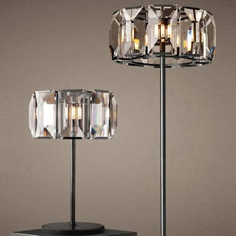 Vintage Crystal LED Floor Lamp with Dimmable Brightness Norenza