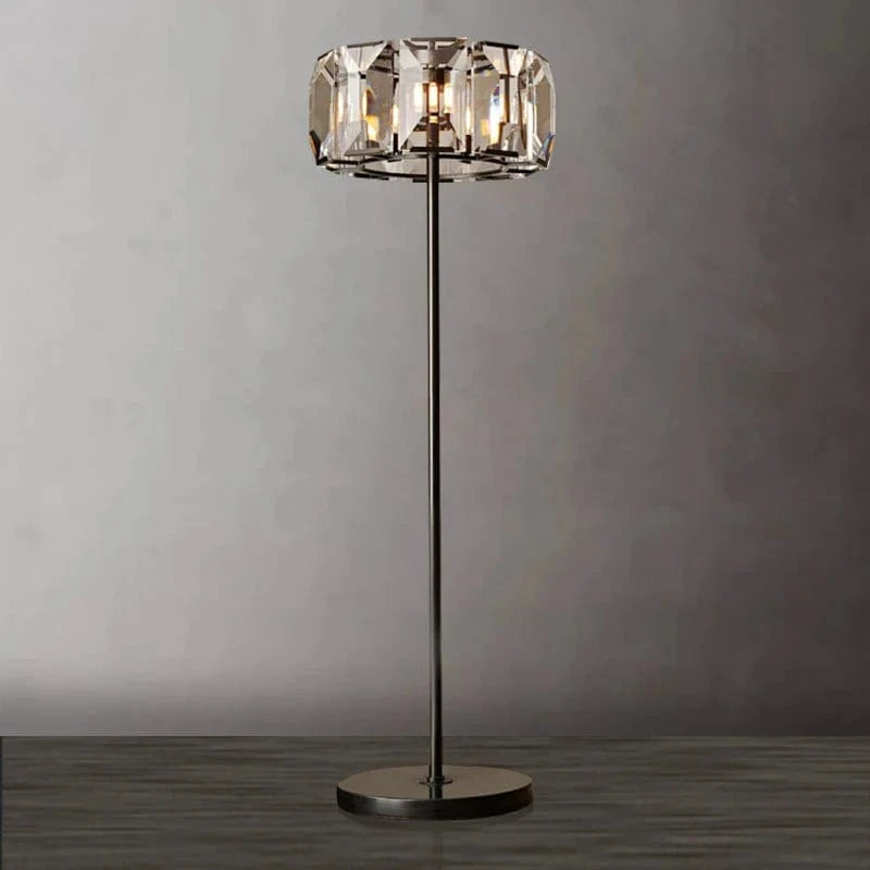 Vintage Crystal LED Floor Lamp with Dimmable Brightness Norenza