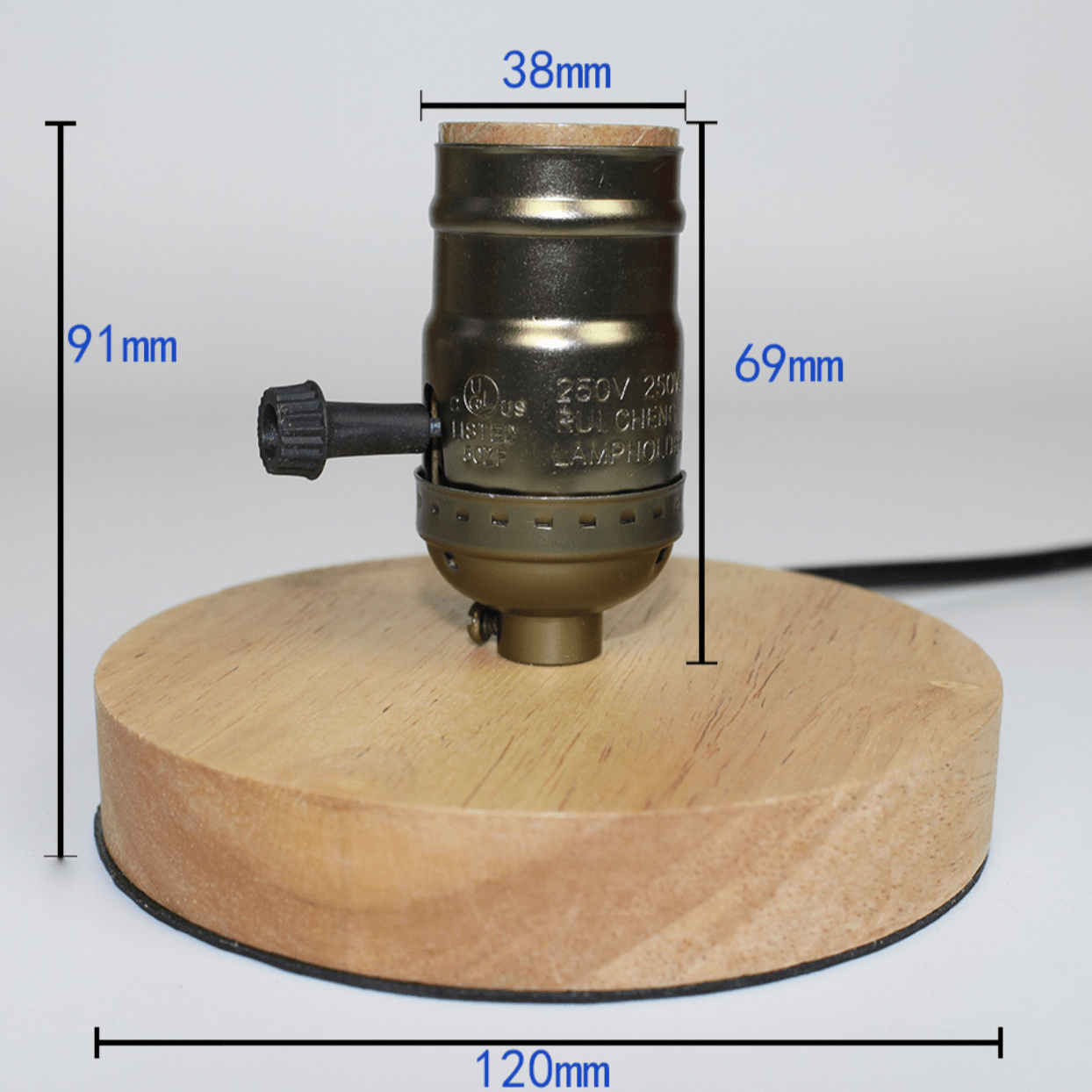 Vintage Edison Coffee Table Lamp Norenza