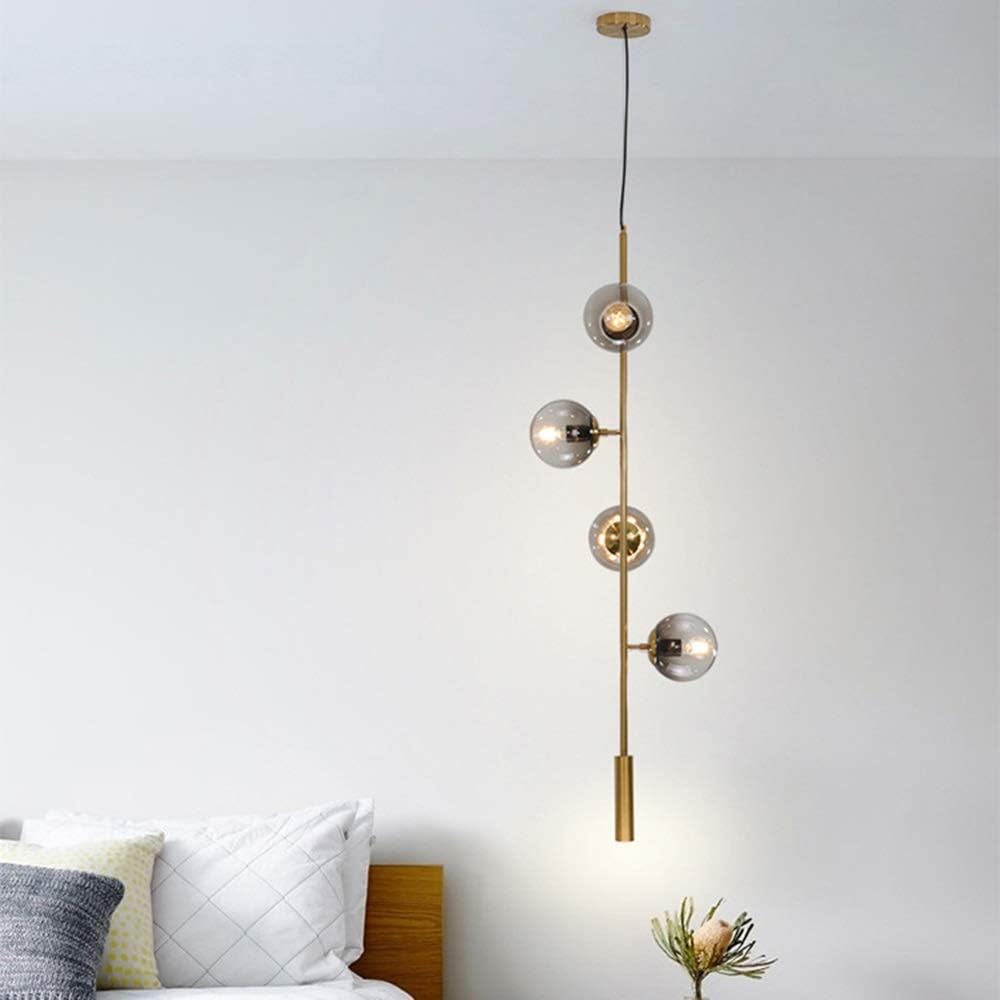 Vintage Glass Ball LED Metal Chandelier Norenza
