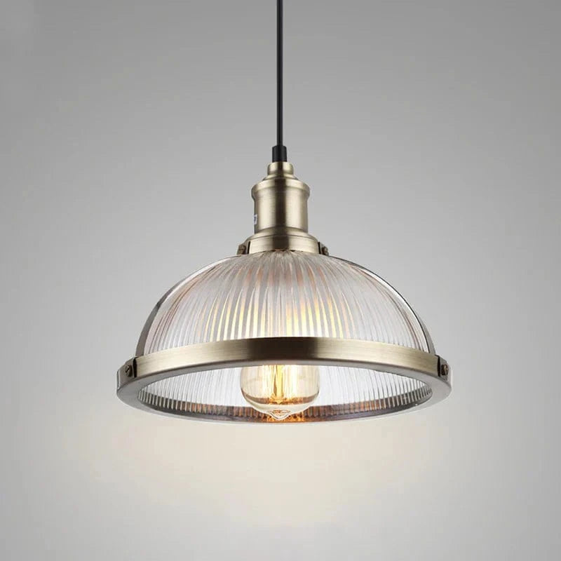 Vintage Glass Pendant Light Fixture - Loft Style LED Hanging Lamp for Dining Room & Office E27 Norenza