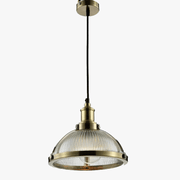 Vintage Glass Pendant Light Fixture - Loft Style LED Hanging Lamp for Dining Room & Office E27 Norenza