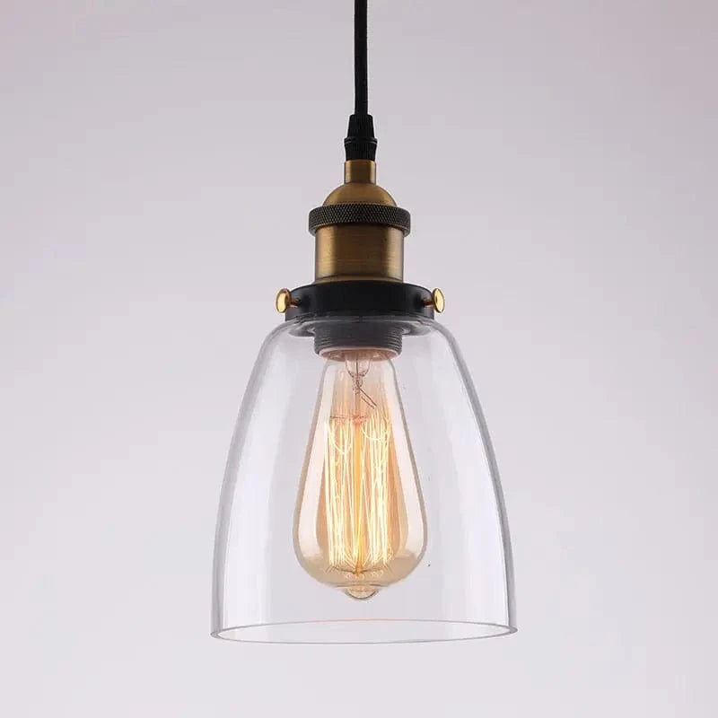 Vintage Glass Shade LED Pendant Light Norenza