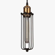Vintage Industrial Cage Pendant Light Norenza