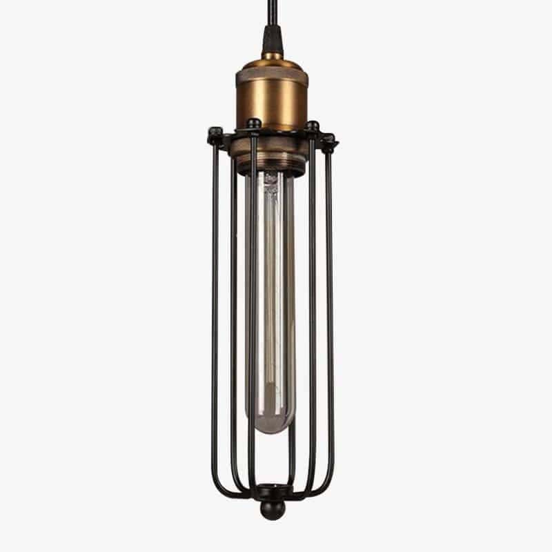 Vintage Industrial Cage Pendant Light Norenza