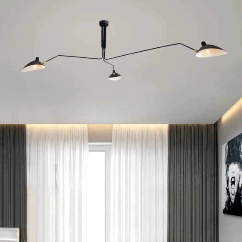 Vintage Industrial Nordic Iron Spider LED Chandelier Norenza