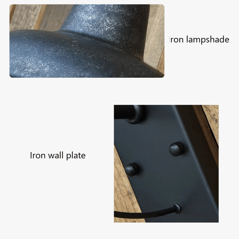 Vintage Iron Outdoor Wall Sconce for Garden Patio Cafe Norenza