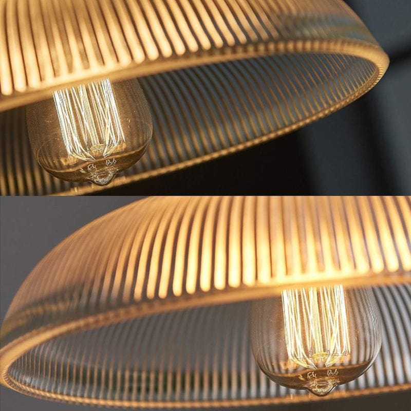 Vintage Loft Style Gold Support Glass Pendant Light Norenza