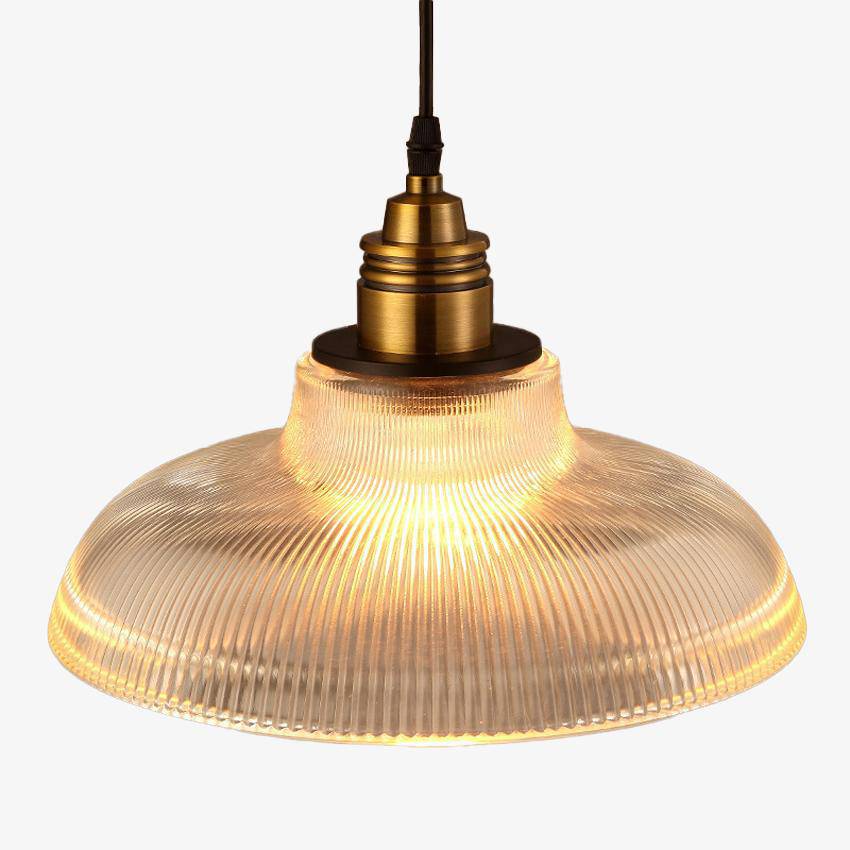 Vintage Loft Style Gold Support Glass Pendant Light Norenza
