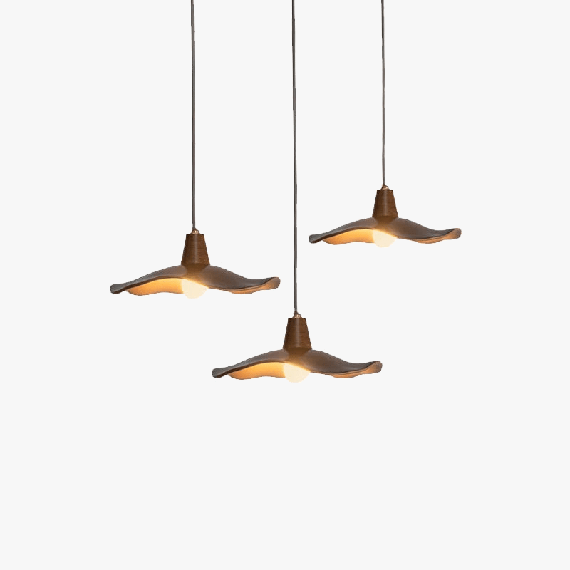 Vintage Wabi Sabi E27 LED Pendant Light for Restaurant, Bar, Café, Loft, Dining Room, and Bedroom Decor 3 lights Norenza