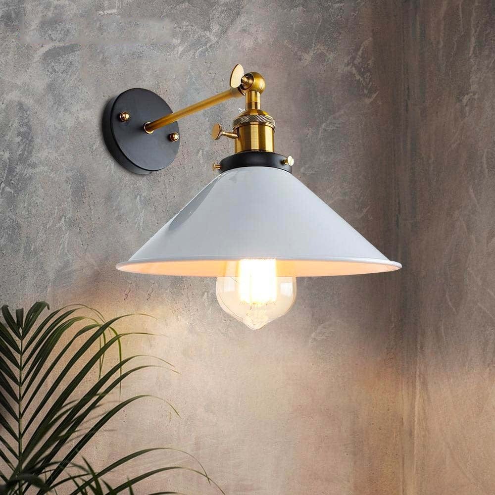 Vintage Wall Sconce with Cone Shade - Brenty Norenza