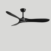 Vintage Wood Industrial Ceiling Fan with Remote Control Black / 42" Norenza