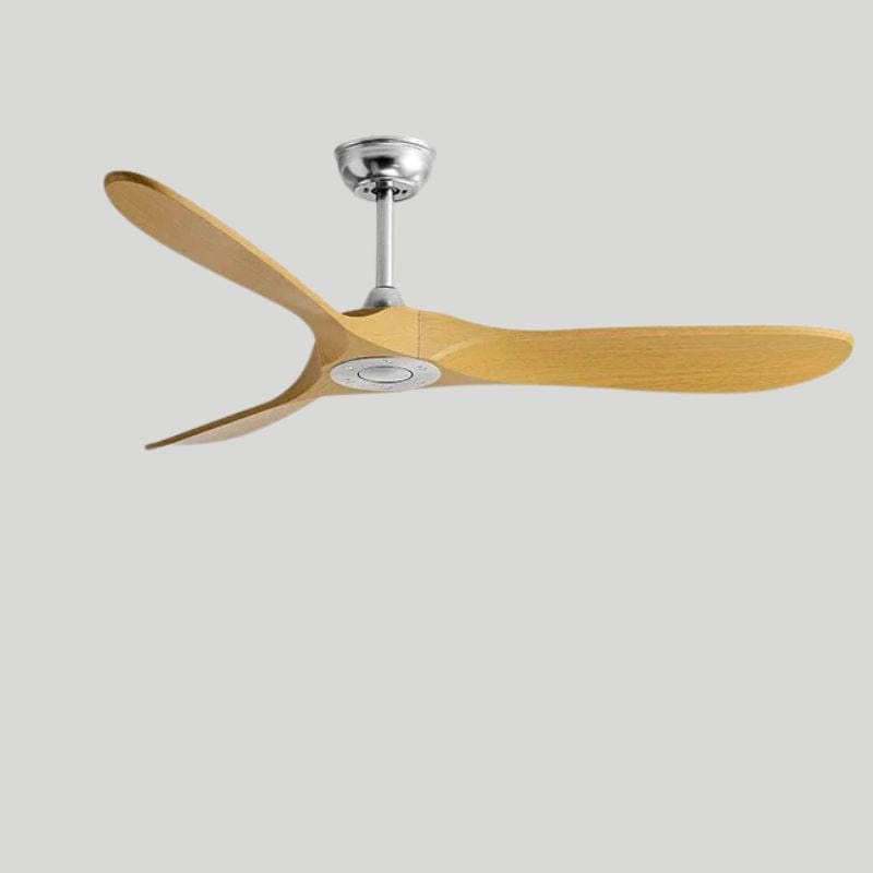 Vintage Wood Industrial Ceiling Fan with Remote Control Natural Wood / 42" Norenza