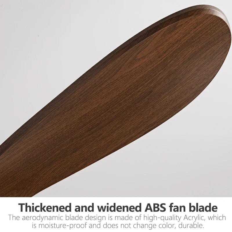 Vintage Wood Industrial Ceiling Fan with Remote Control Norenza