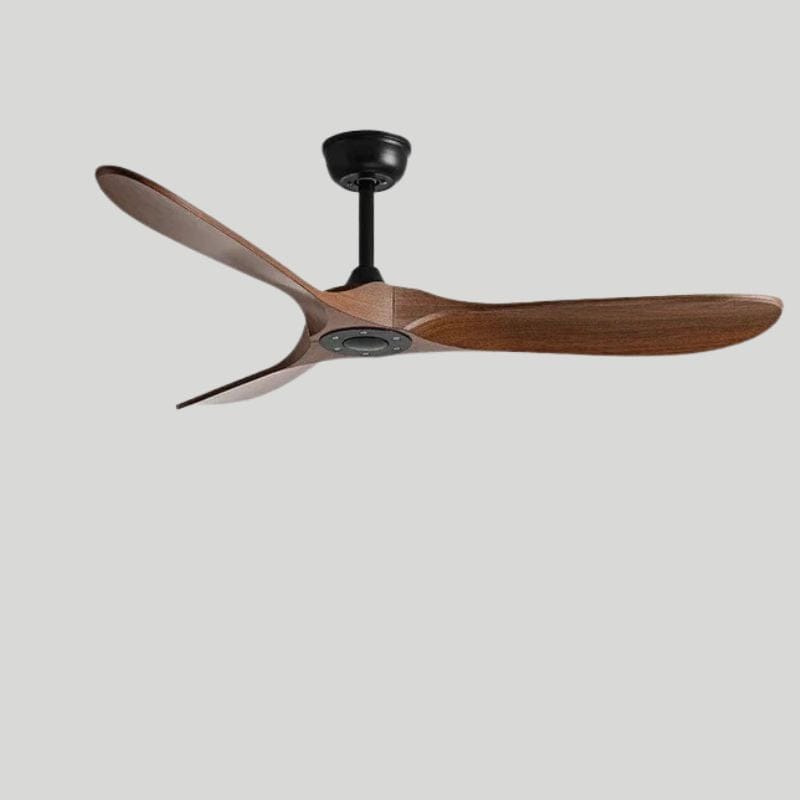 Vintage Wood Industrial Ceiling Fan with Remote Control Walnut / 42" Norenza
