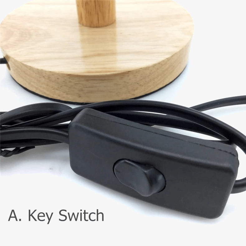 Vintage Wooden Desk Lamp with LED Eye Protection Norenza