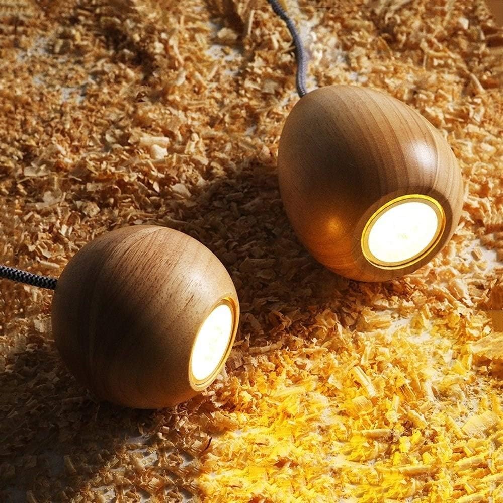 Vintage Wooden LED Pendant Light Design Norenza