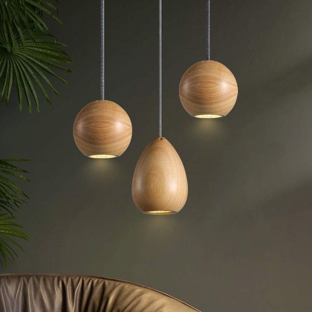 Vintage Wooden LED Pendant Light Design Norenza