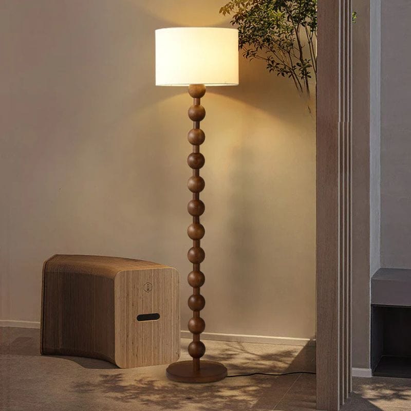 Wabi-Sabi Japanese Wooden Floor Lamp for Home Decor Norenza