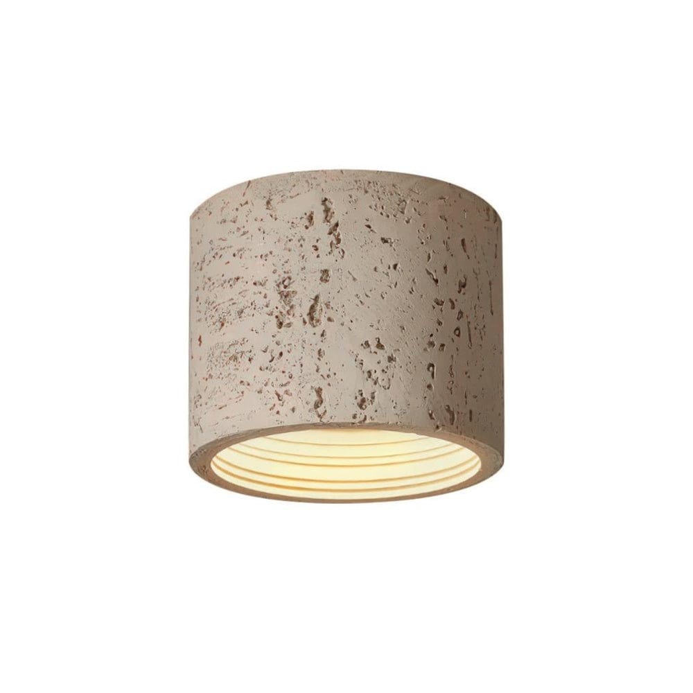 Wabi-Sabi Round LED Surface Mount Downlight - Retro Earthy Color Brown / Small Norenza