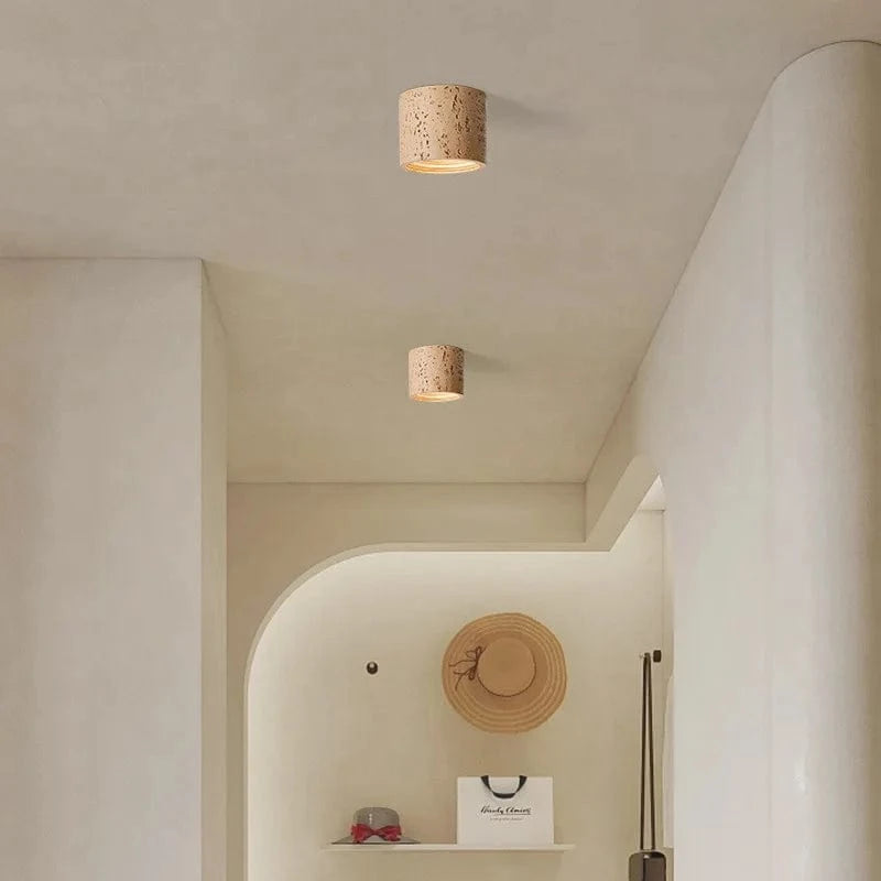 Wabi-Sabi Round LED Surface Mount Downlight - Retro Earthy Color Norenza