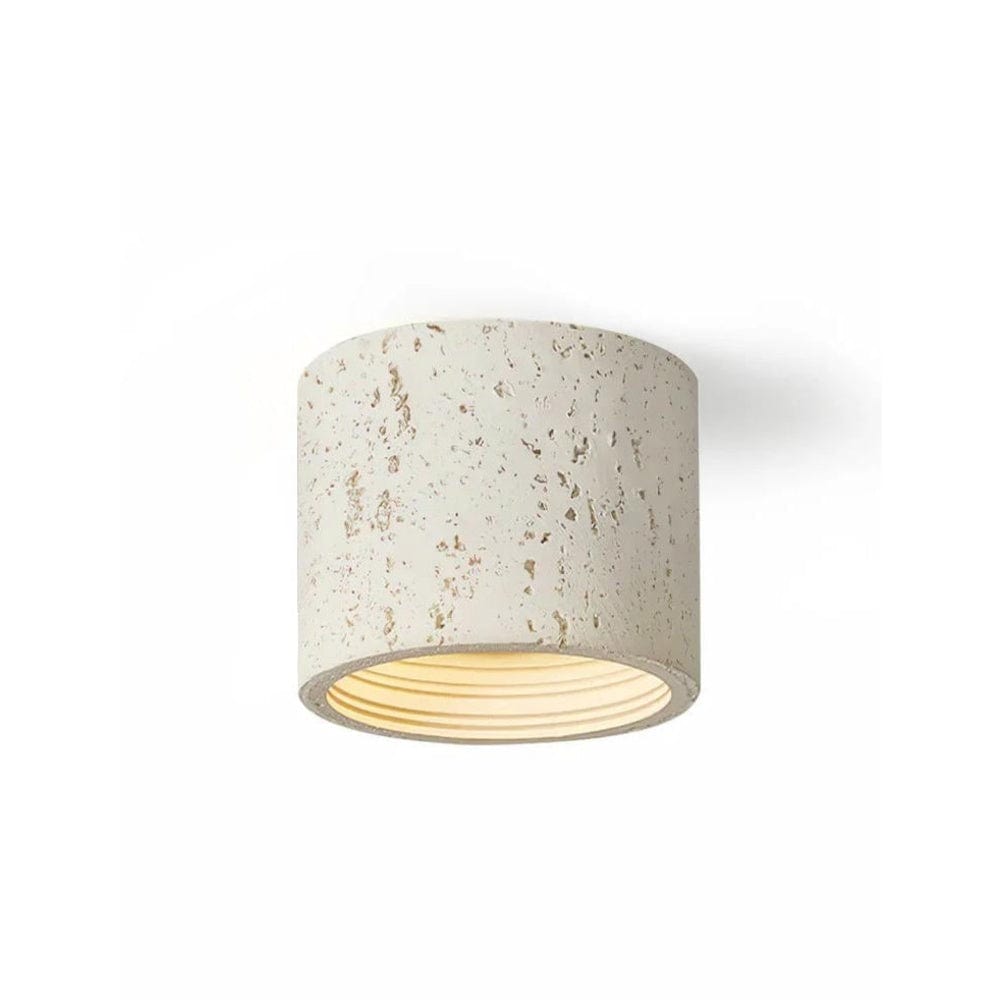 Wabi-Sabi Round LED Surface Mount Downlight - Retro Earthy Color White / Small Norenza