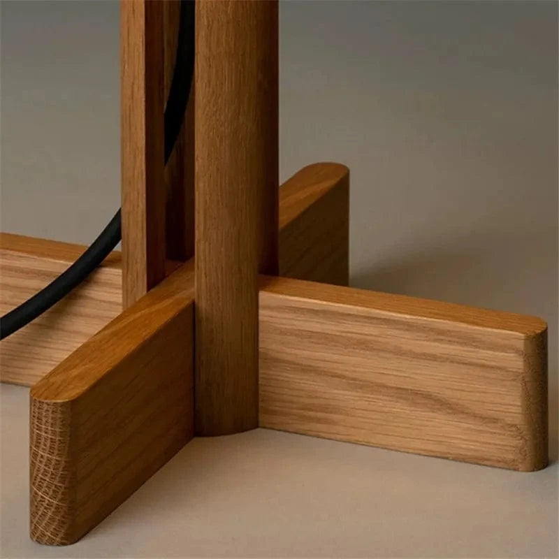 Wabi Sabi Wooden Floor Lamp for Modern Interior Decor Norenza