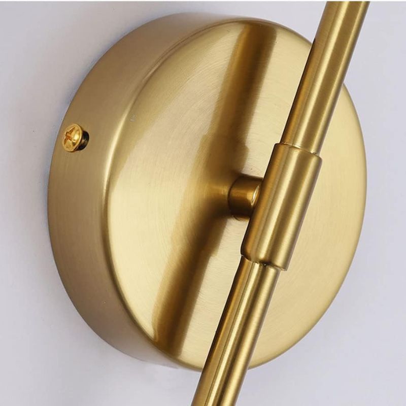 Simple Elegant Gold Wall Sconce with Sphere